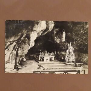 1963 Lourdes La Grotte Miraculeuse The Miraculous Grotto France Postcard